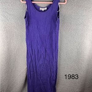 Donna Ricco Vintage Purple Sleeveless Maxi Dress Size 12